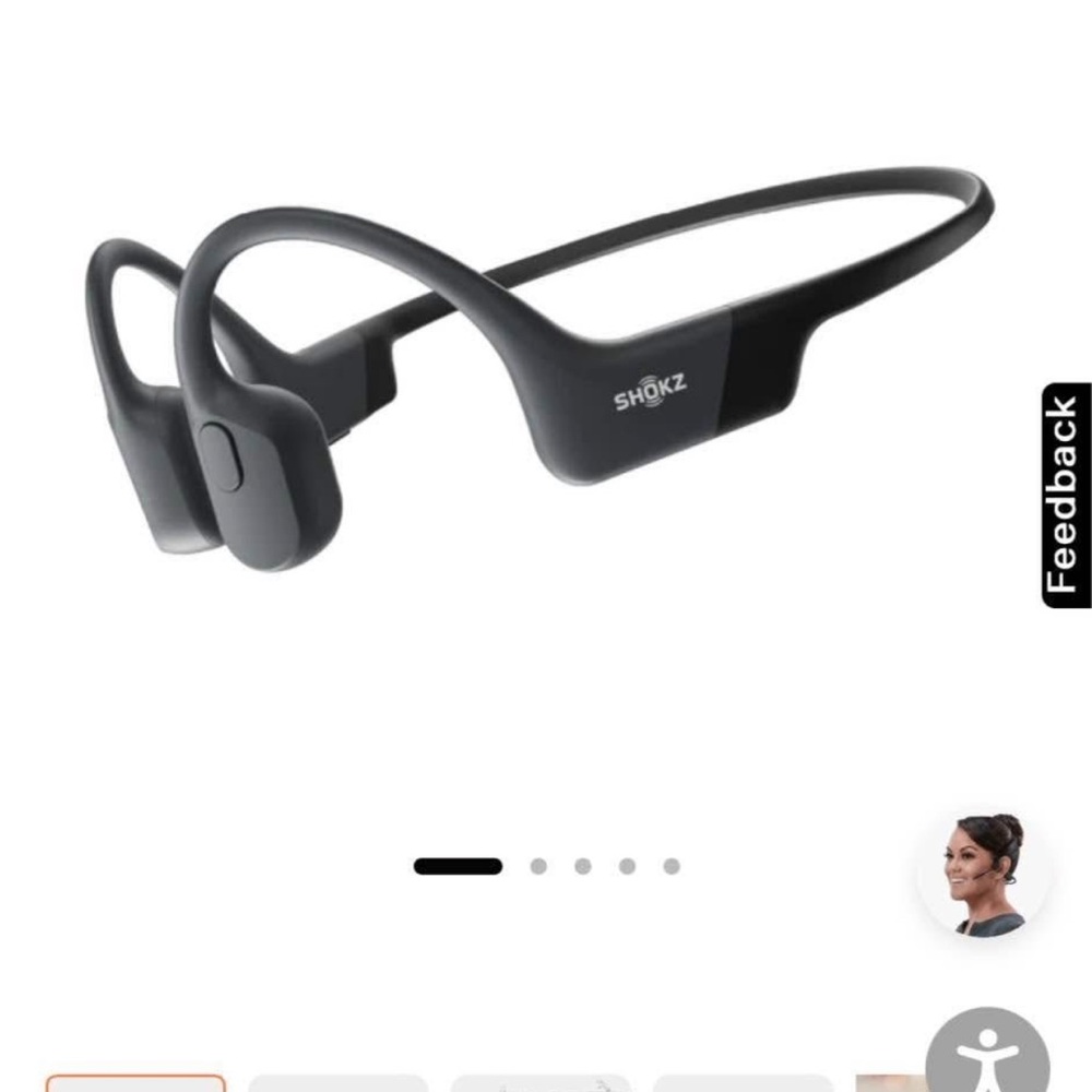 *New* shokz open run bone conduction headphones